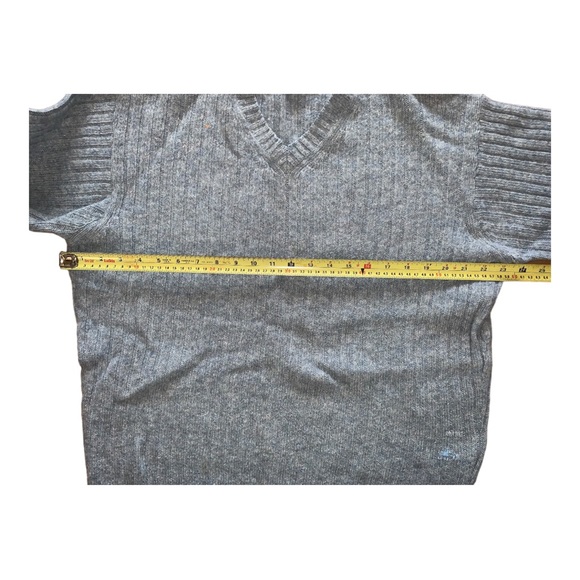 Old River men’s sweater grey Medium 100% softwool - Picture 7 of 9